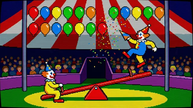 Circus Atari - the original arcade game