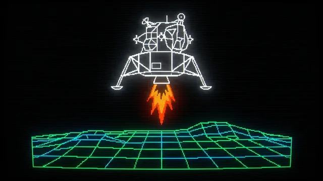 Lunar Lander - the original arcade game