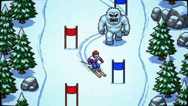SkiFree - the original arcade game