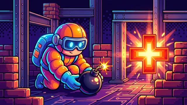 Bomb Maze - Your best weapon is also your worst enemy.
