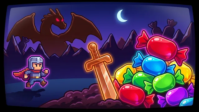 Candy Stash - The candies keep falling. The dragon keeps waiting.