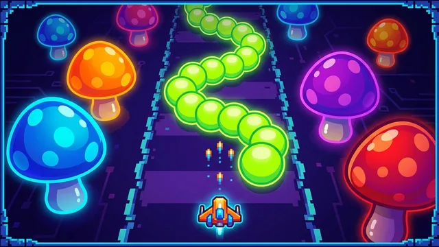 Centipede - A hundred legs, a mushroom field, and you at the bottom.