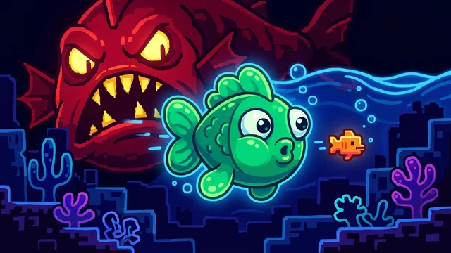 Fishy - Eat what fits in your mouth. Flee what doesn't.