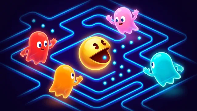 Maze Muncher - Clear the dots, dodge the ghosts, own the maze.