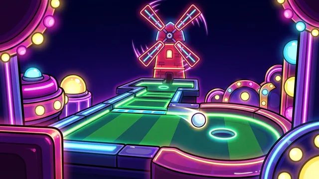 Mini Putt - Nine holes, cruel walls, one smug windmill.