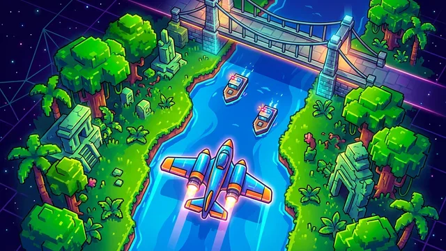 River Run - Fly the river, shoot the bridges, watch the fuel.